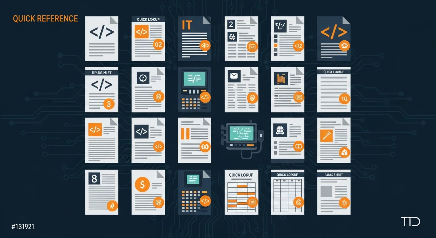 41 Free Quick Reference Cheat Sheets for IT Professionals: The Only Command Reference You Need