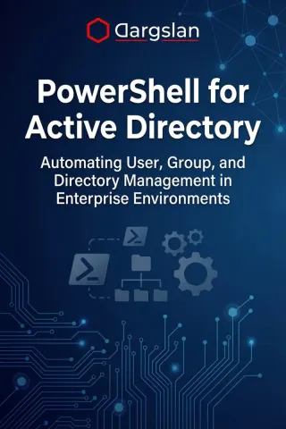PowerShell for Active Directory — Dargslan eBook cover