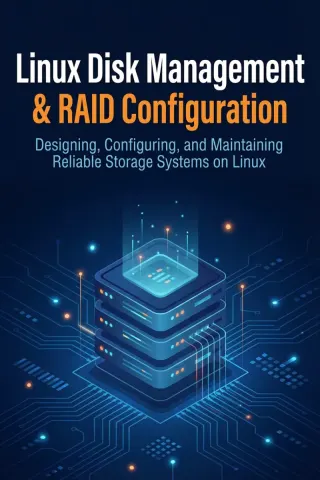 Linux Disk Management & RAID Configuration — Dargslan eBook cover