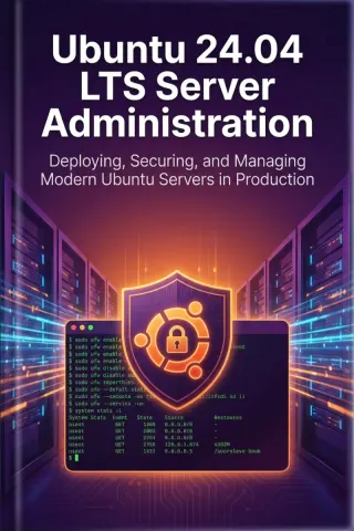 Ubuntu 24.04 LTS Server Administration — Dargslan eBook cover