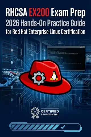 RHCSA EX200 Exam Prep 2026 — Dargslan eBook cover