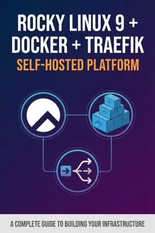 Rocky Linux 9 + Docker + Traefik: Self-Hosted Platform — Dargslan eBook cover