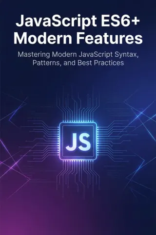 JavaScript ES6+ Modern Features — Dargslan eBook cover
