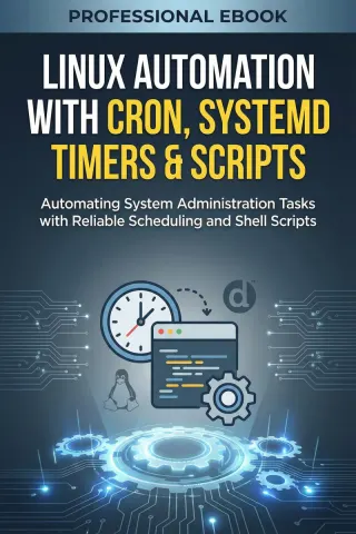 Linux Automation with Cron, Systemd Timers & Scripts — Dargslan eBook cover