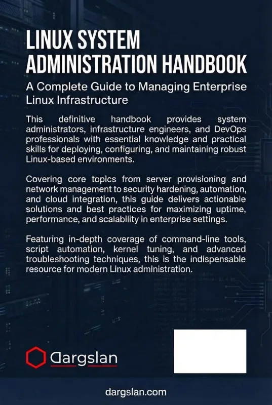 Linux System Administration back cover
