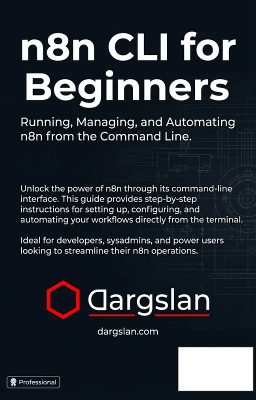 n8n CLI for Beginners back ebook cover