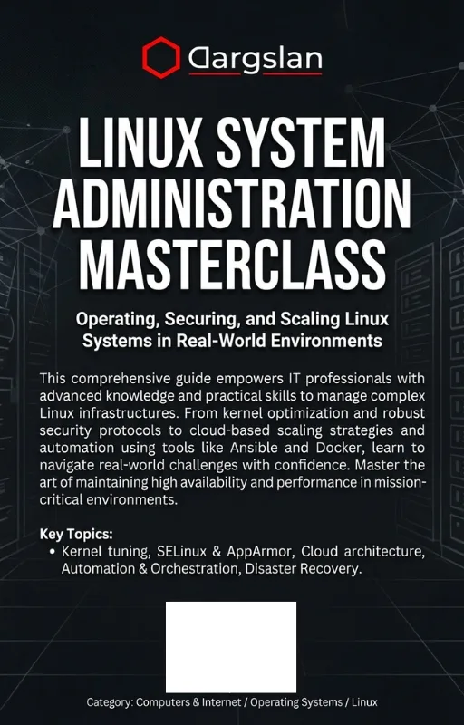 Linux System Administration Masterclass back ebook cover