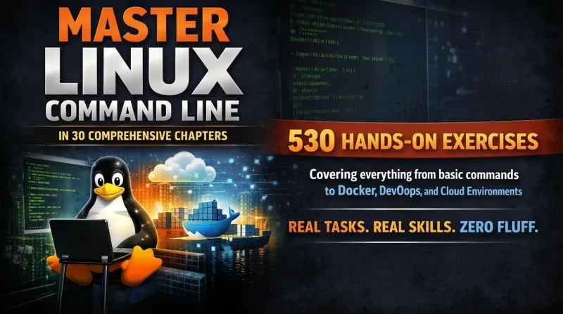 Master Linux Command Line in 30 Comprehensive Chapters ebook promo