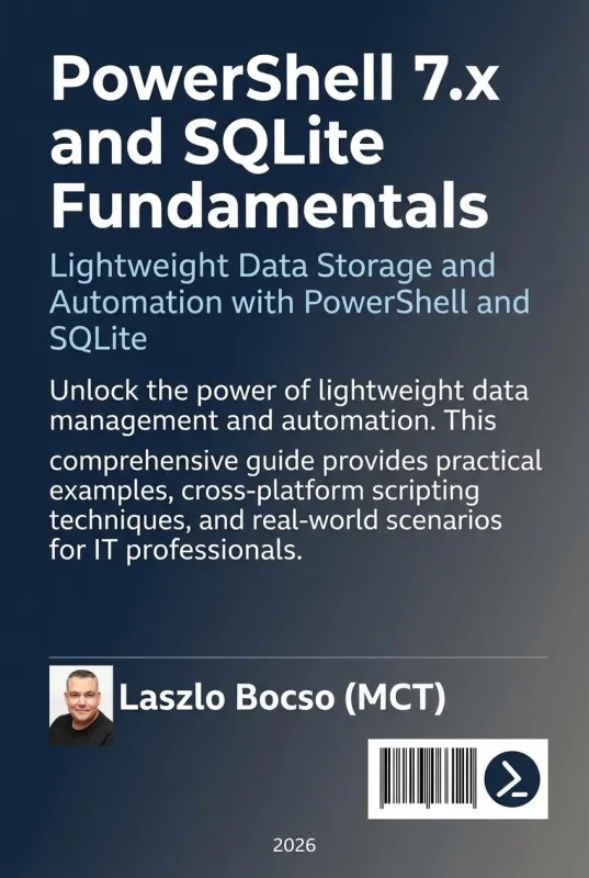 PowerShell 7.x and SQLite Fundamentals back cover