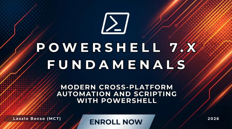 PowerShell 7.x Fundamentals ebook banner promo