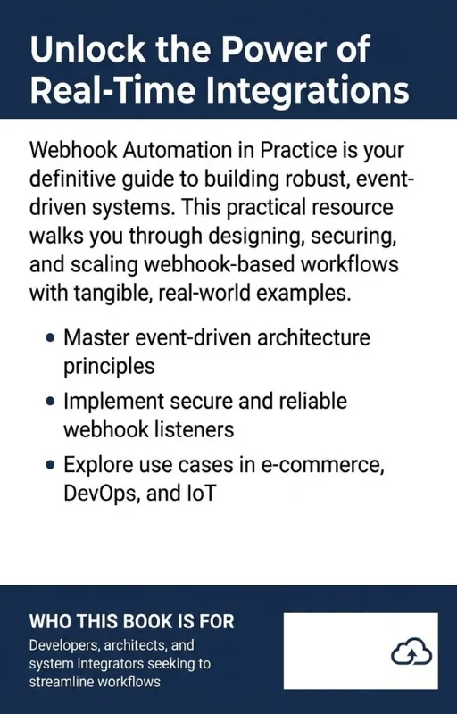 Webhook Automation in Practice back ebook cover