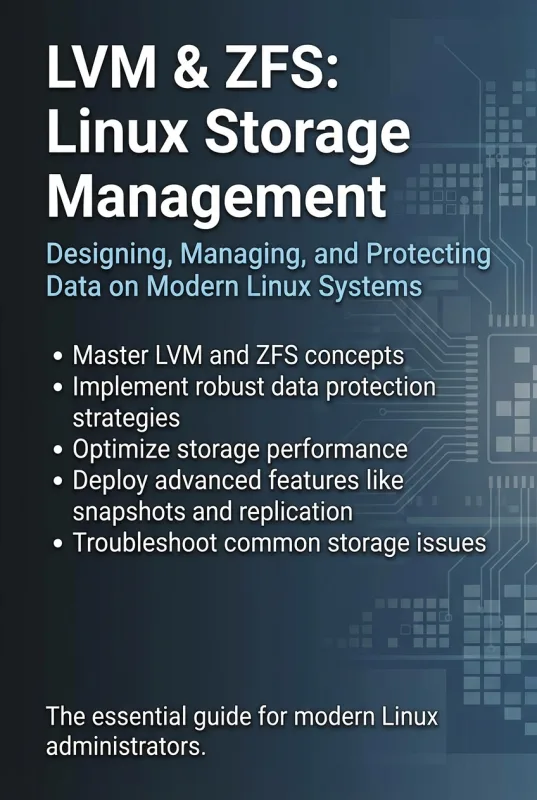 LVM & ZFS: Linux Storage Management back ebook cover