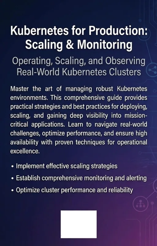 Kubernetes for Production: Scaling & Monitoring ebook back cover