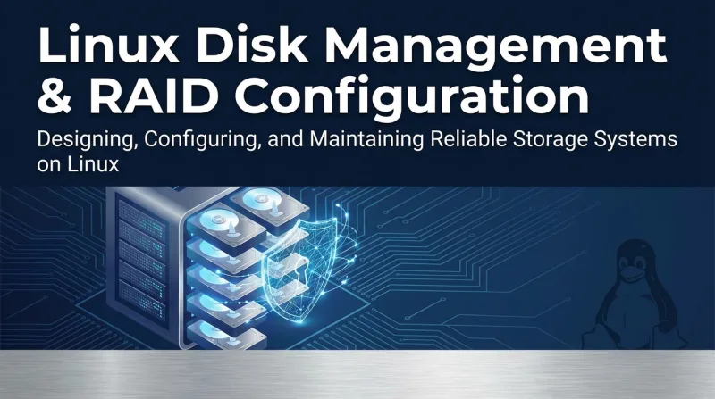 Linux Disk Management & RAID Configuration ebook banner 2