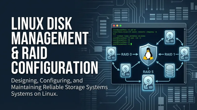 Linux Disk Management & RAID Configuration ebook banner 3