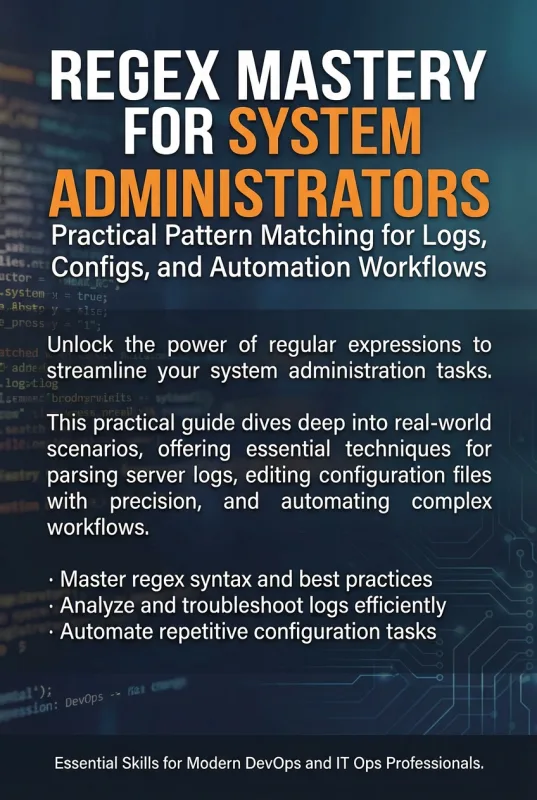 Regex Mastery for System Administrators ebook back cover