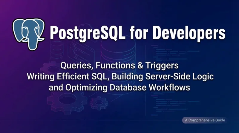 PostgreSQL for Developers: Queries, Functions & Triggers ebook banner 3