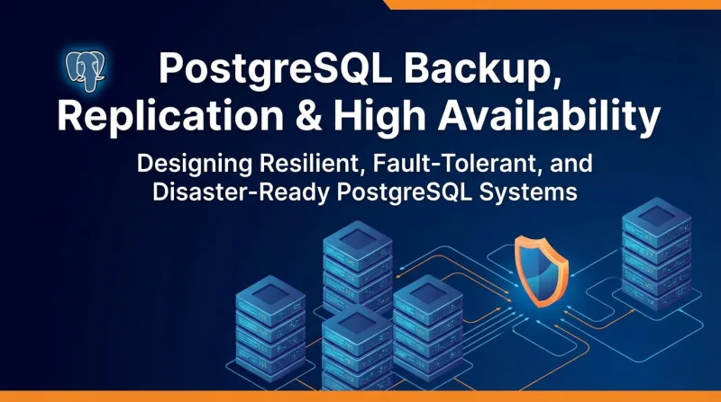 PostgreSQL Backup, Replication & High Availability ebook banner 1