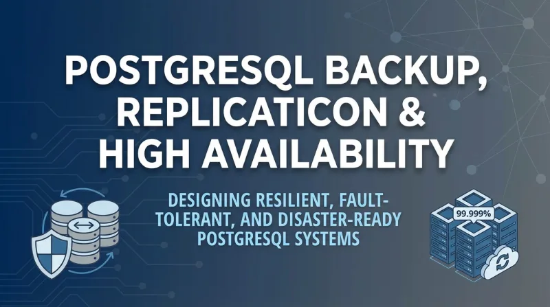 PostgreSQL Backup, Replication & High Availability ebook banner 3