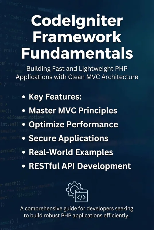 CodeIgniter Framework Fundamentals ebook back cover