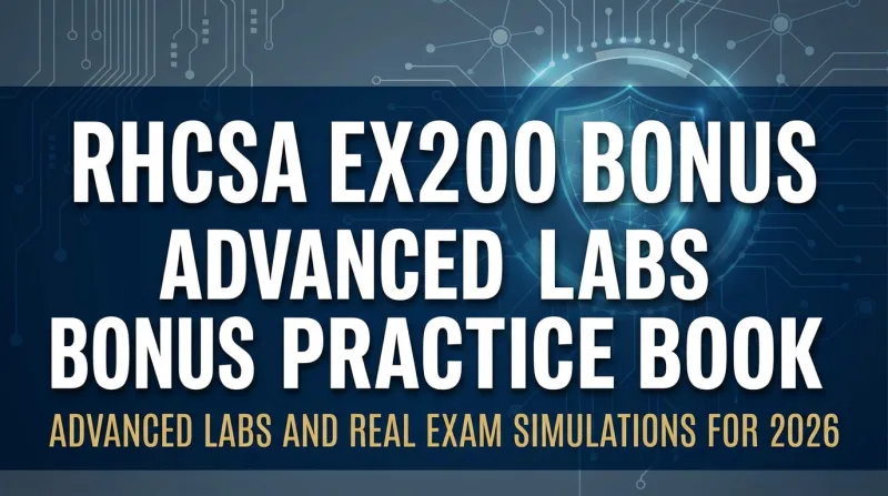 RHCSA EX200 Bonus Practice Book ebook banner 3