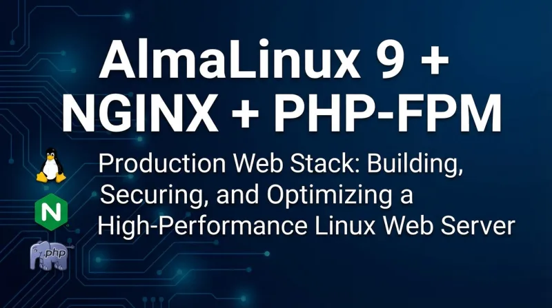 AlmaLinux 9 + NGINX + PHP-FPM ebook banner 1