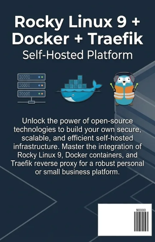 Rocky Linux 9 + Docker + Traefik: Self-Hosted Platform ebook back cover