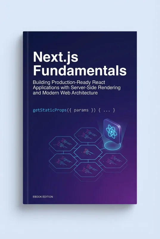 Next.js Fundamentals ebook cover promo