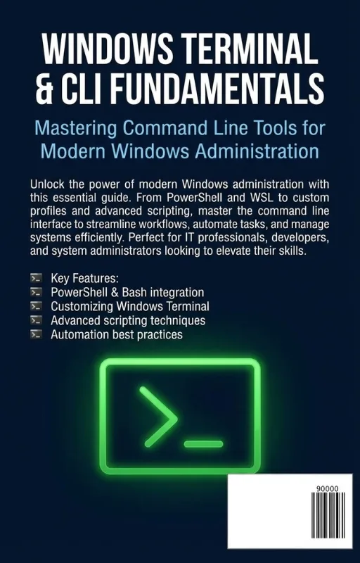 Windows Terminal & CLI Fundamentals ebook back cover