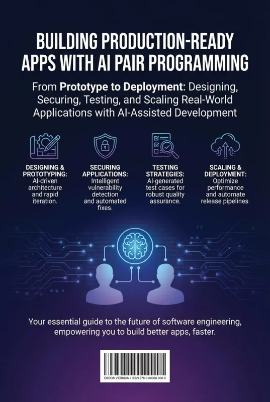 Building Production-Ready Apps with AI Pair Programming ebook back cover