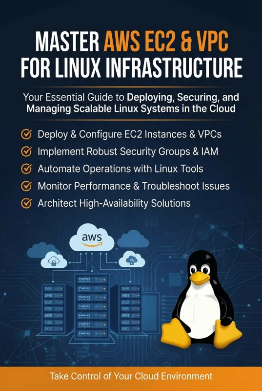 AWS EC2 & VPC for Linux Administrator ebook back cover