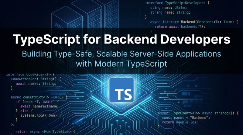 TypeScript for Backend Developer ebook banner 3