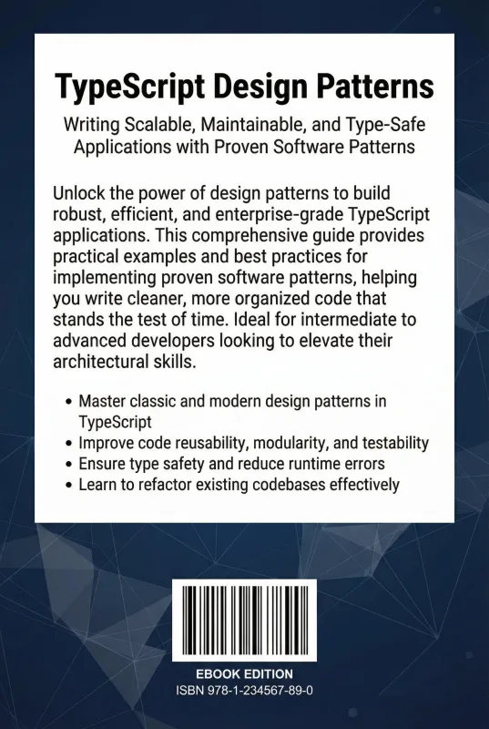 TypeScript Design Patterns ebook back cover