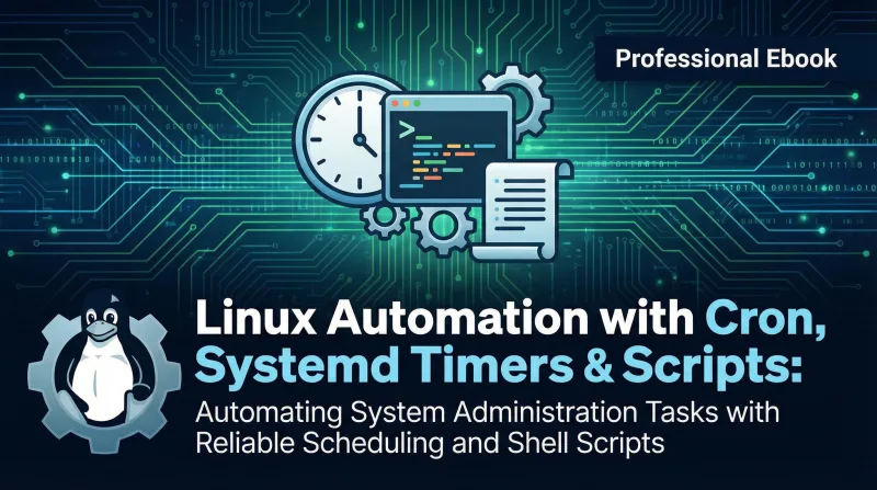 Linux Automation with Cron, Systemd Timers & Scripts ebook banner 1
