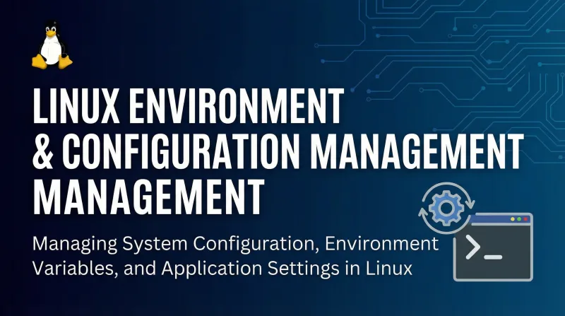 Linux Environment Variables & Configuration Management ebook cover banner 1