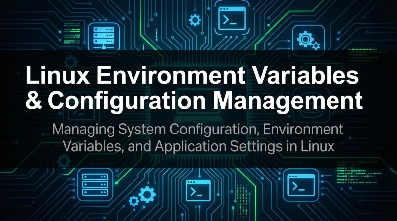 Linux Environment Variables & Configuration Management ebook cover banner 2