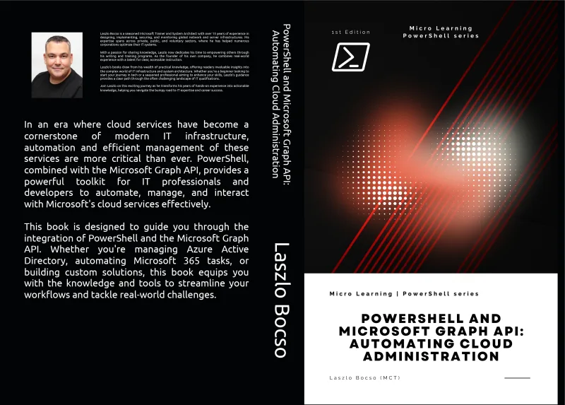 PowerShell and Microsoft Graph API ebook book cover