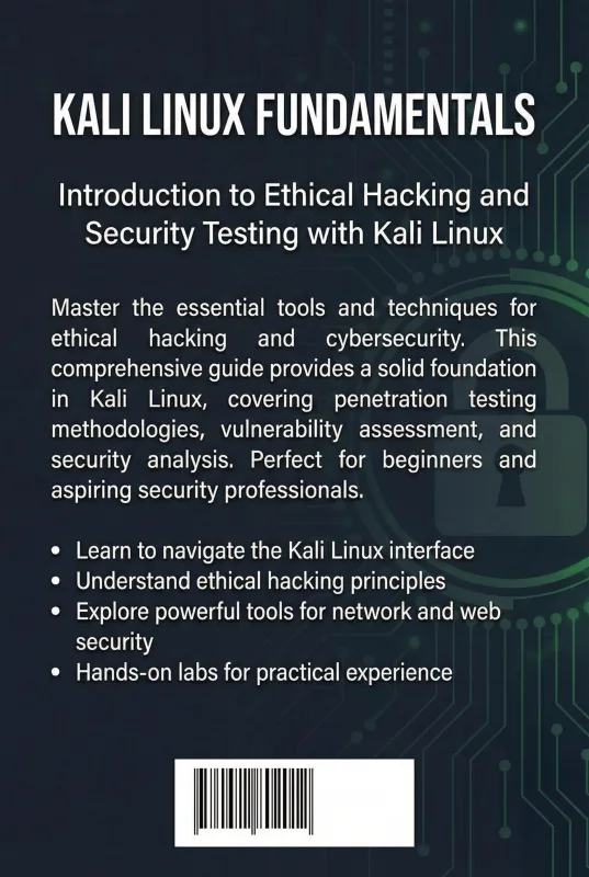 Kali Linux Fundamentals ebook back cover