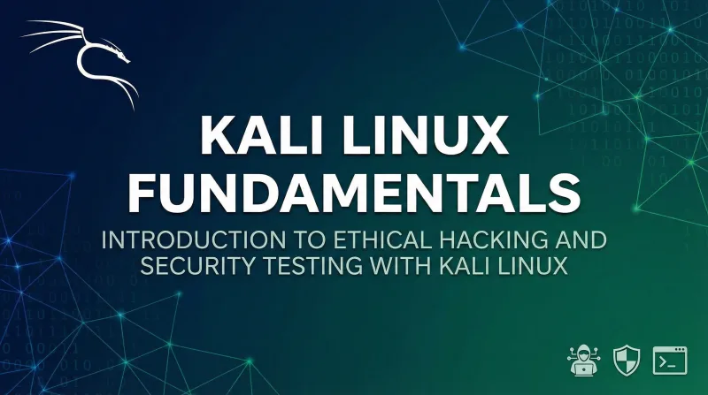 Kali Linux Fundamentals ebook banner 2