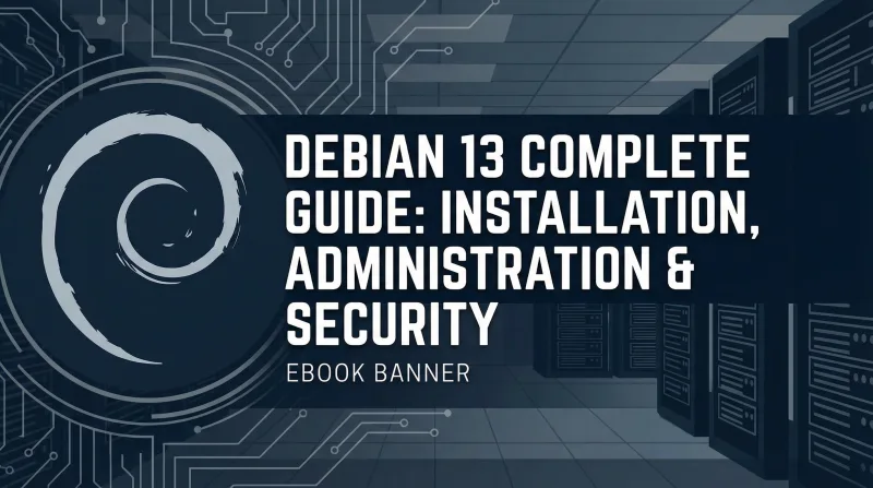 Debian 13 Complete Guide: Installation, Administration & Security ebook banner 3