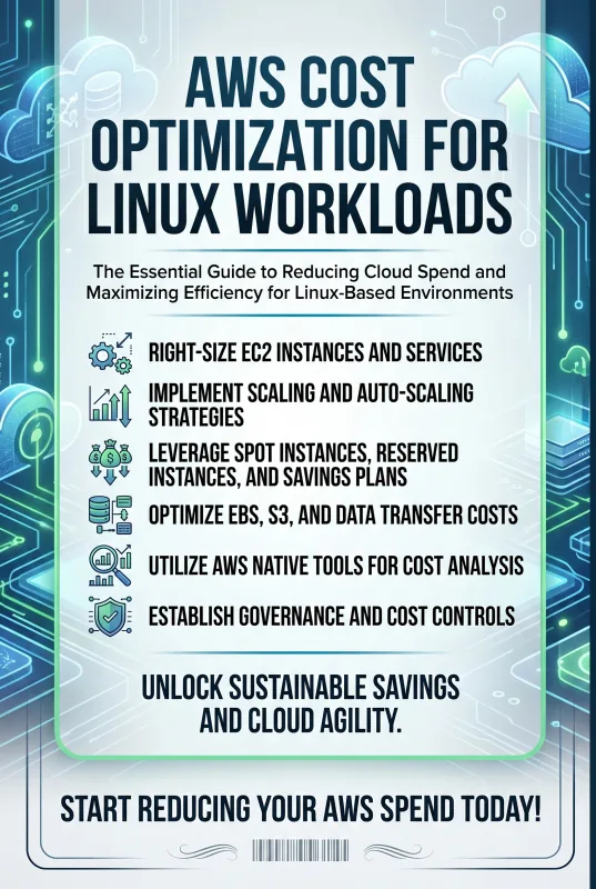 AWS Cost Optimization for Linux Workloads ebook back cover