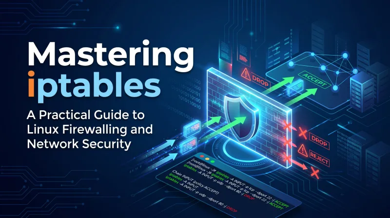 Mastering iptables: A Practical Guide to Linux Firewalling and Network Security ebook banner 2