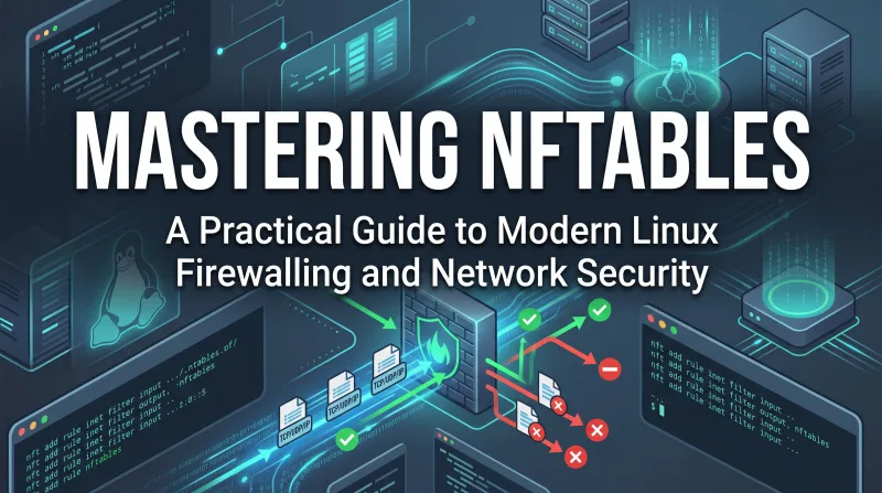 Mastering nftables: A Practical Guide to Modern Linux Firewalling and Network Security ebook banner 3