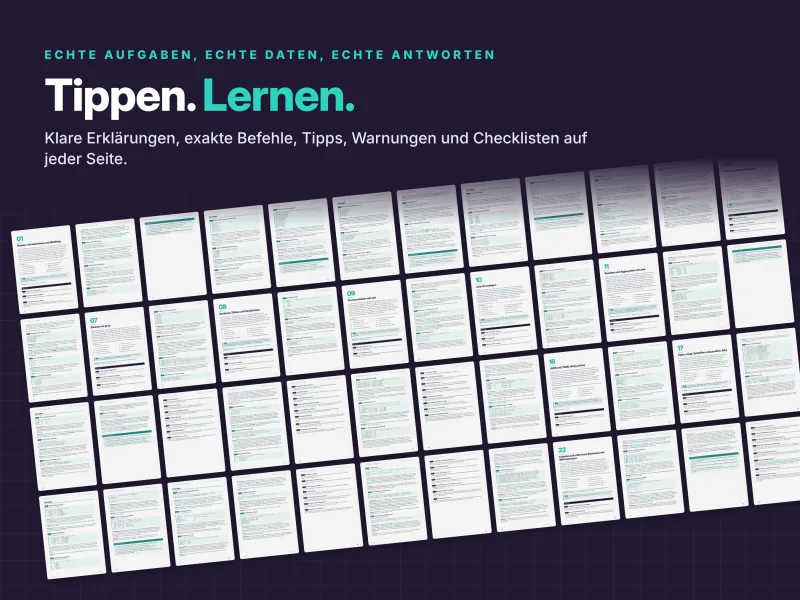 Linux lernen mit praktischen Übungen zu grep, awk, sed und Shell-Befehlen – Kapitelübersicht