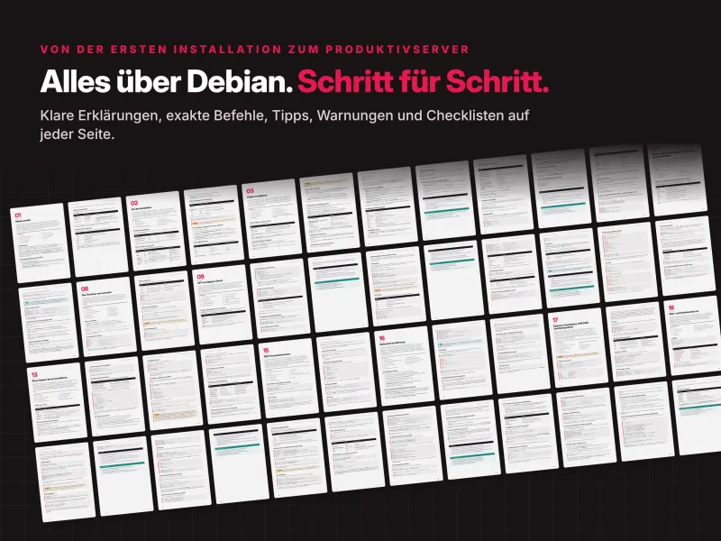 Debian Linux Schritt für Schritt lernen – Übersicht der Anleitungen für Installation, Konfiguration und Serverbetrieb