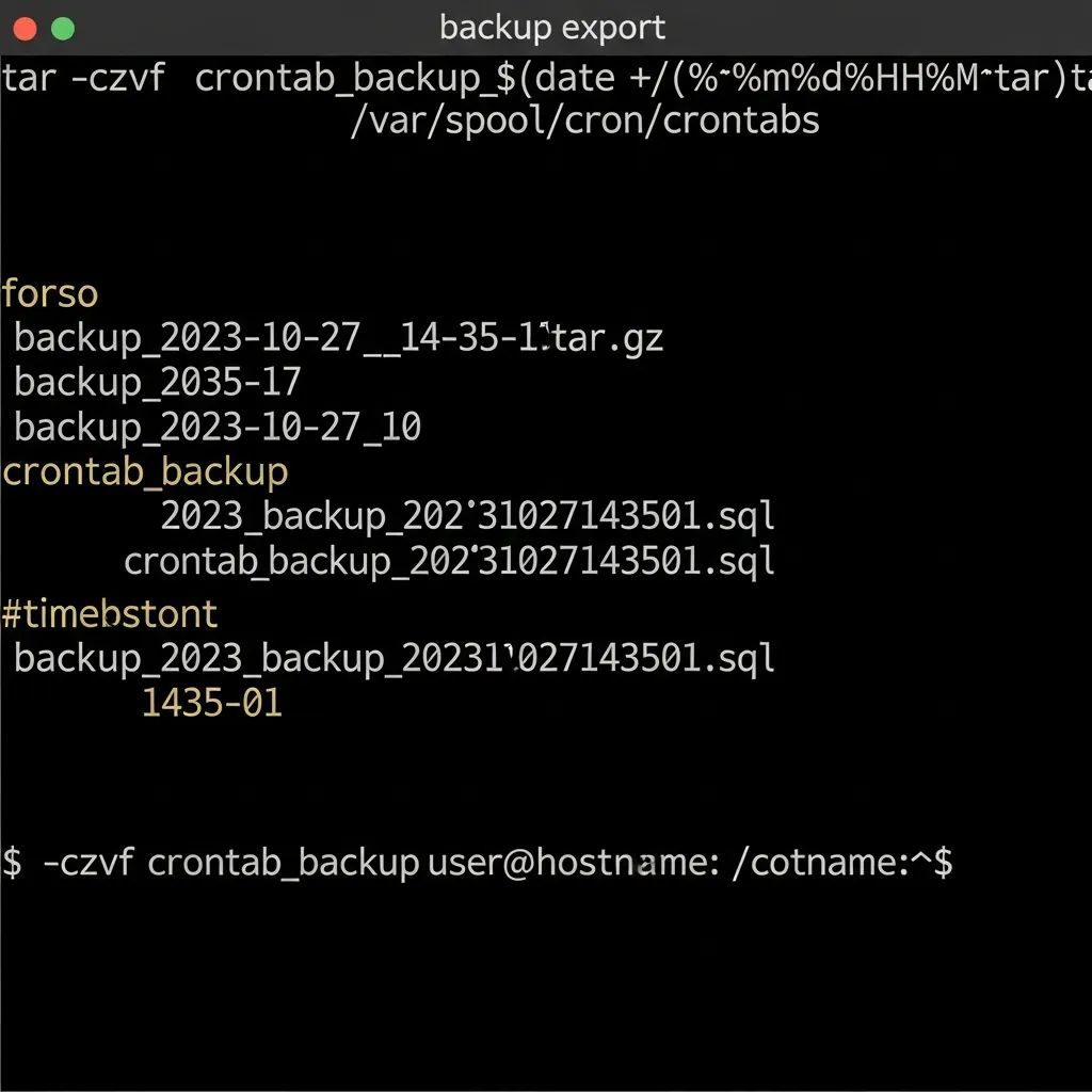 Linux Crontab Backup: Export, Restore, and Diff Your Cron Jobs