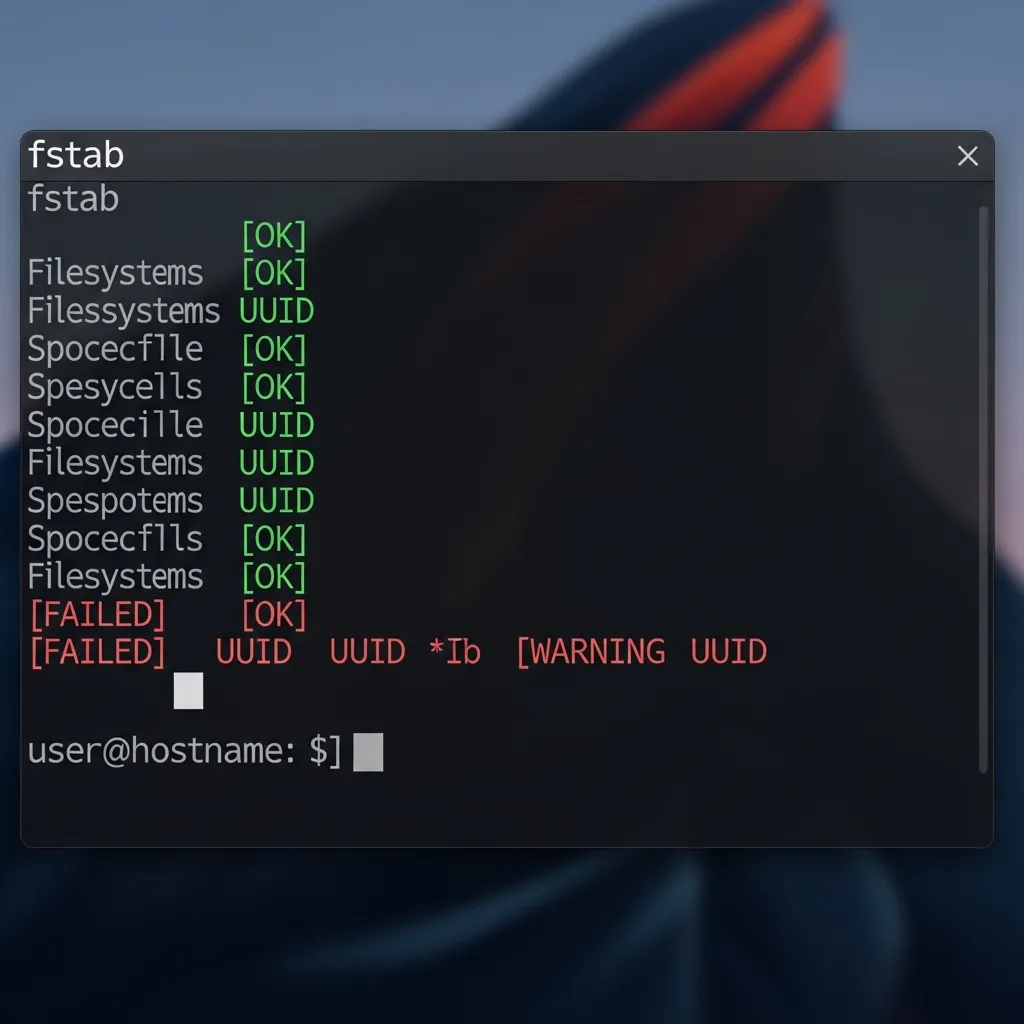 Linux Fstab Validation: Checking Mount Configuration Before Reboot