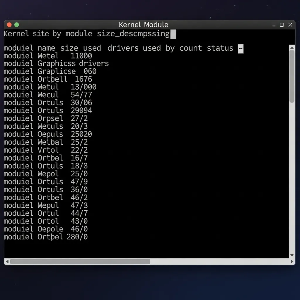 Linux Kernel Module Management: Loading, Unloading, and Blacklisting Drivers