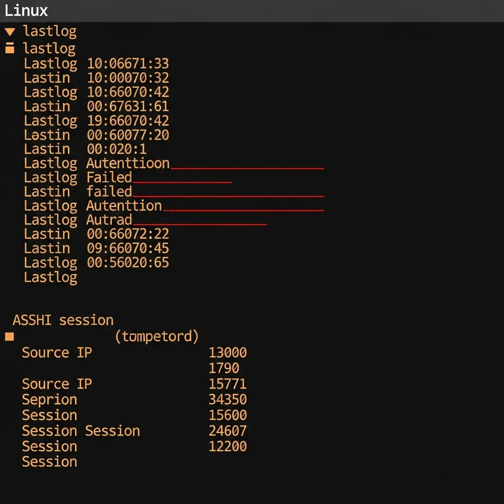 Linux Login Auditing: Last Login Analysis and Failed Authentication Detection