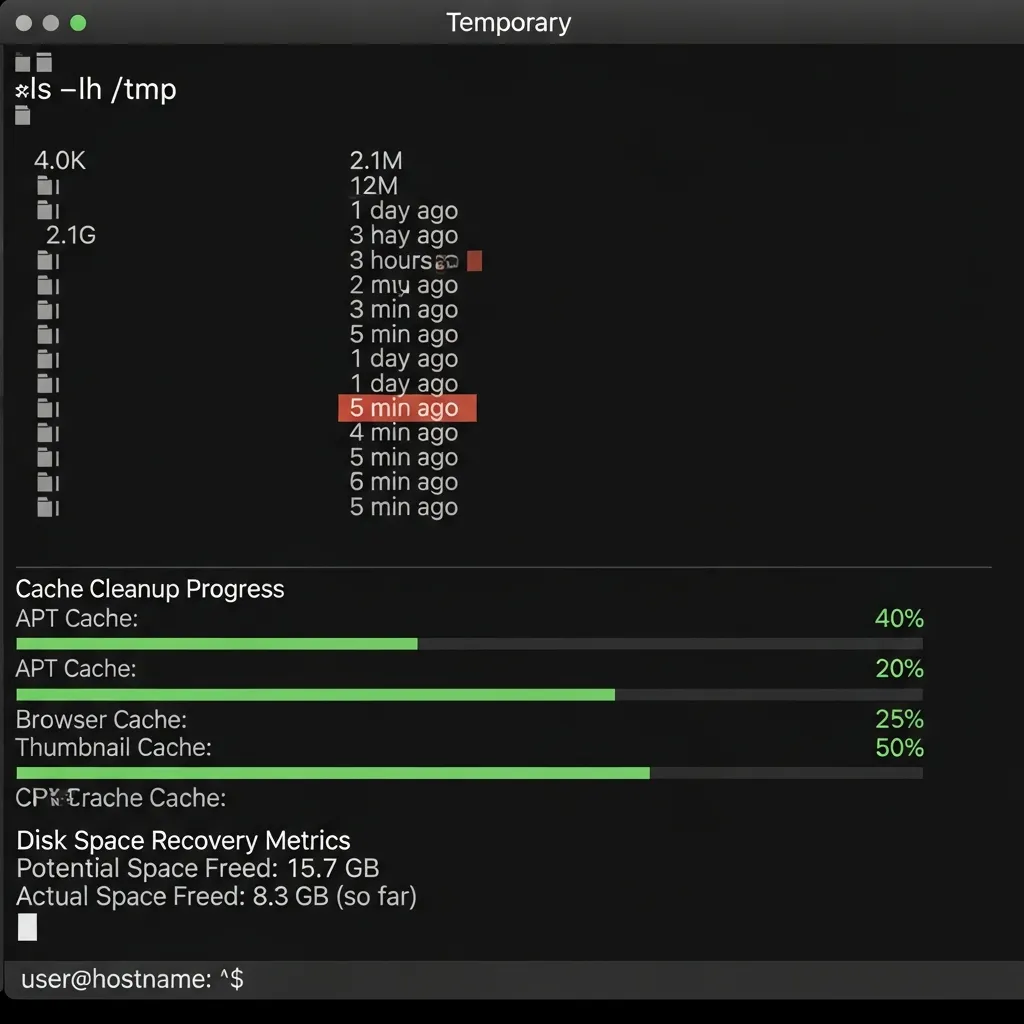 Linux Temporary File Management: Cleanup Strategies and Disk Recovery